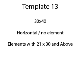 نموذج 13 / 30x40 / أفقي - بلا حدود / حدود بحجم 21 × 30 وما فوق - رقم 13