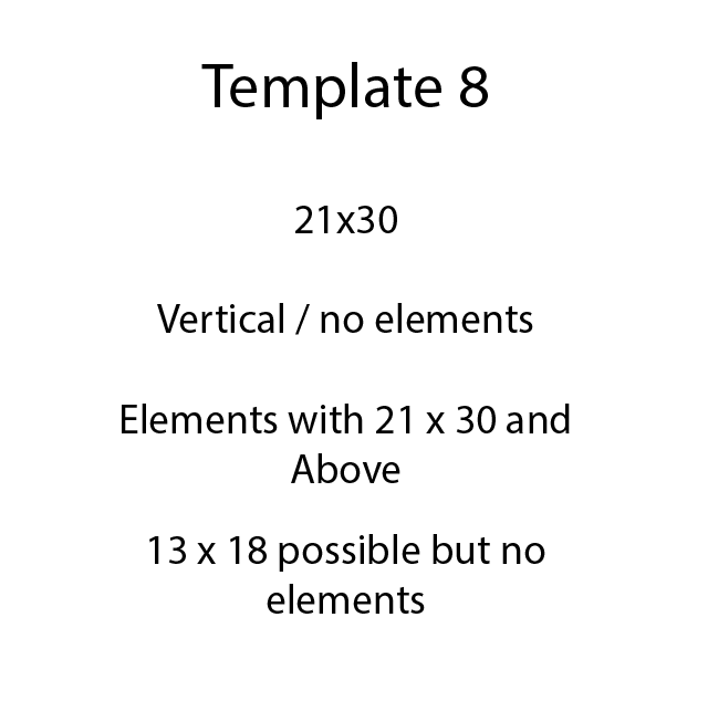 نموذج 8 / 21x30 / عمودي - بلا حدود / حدود بحجم 21 × 30 وما فوق - نعم 13 ولكن بلا حدود